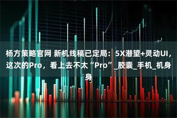 杨方策略官网 新机线稿已定局：5X潜望+灵动UI，这次的Pro，看上去不太“Pro”_胶囊_手机_机身