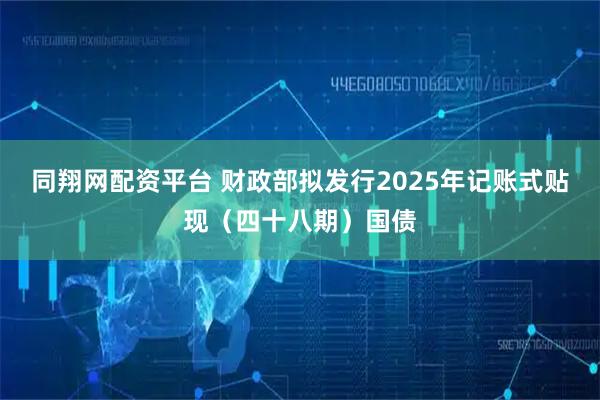 同翔网配资平台 财政部拟发行2025年记账式贴现（四十八期）国债